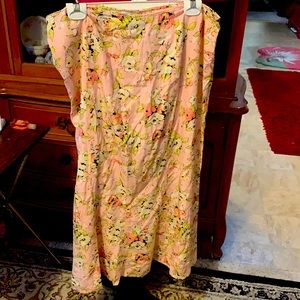 Emma James petite pink floral skirt 14p